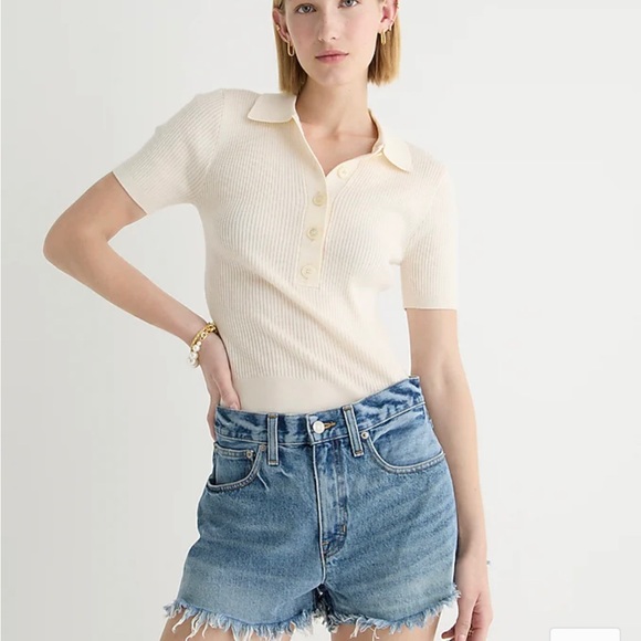 J. Crew Relaxed Denim Shorts Baxter St Wash Size 23 - Picture 8 of 8